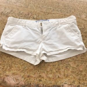 Abercrombie and Fitch white shorts